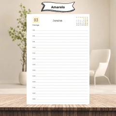(Coleção Sara Estudio Digital 2027 c/ horas) Miolo de Agenda Datada 2027 1DPP A5 438 páginas 75g - comprar online