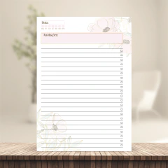 (Floral Delicado Não Datada - Cal 26/27) Miolo de Agenda Não Datada 1DPP A5 372 páginas 75g - comprar online