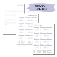 (Lavanda c/ horas - Vagalume Perm. - 2025 e 2026) Miolo de Agenda A5 Permanente 2dpp 216 páginas na internet