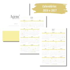 (Amarelo - Harmonia 2026 c/obs s/horas) Miolo de Agenda Datada 2026 1DPP A5 418 páginas na internet