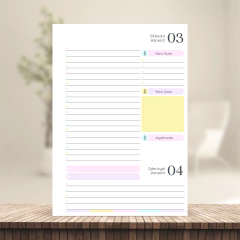 (PA Escolar Kids Rosa c/coluna 1dpp SDJ 2026) Miolo de Agenda Escolar A5 2026 1dpp SDJ 356 páginas 75g - comprar online