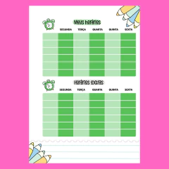 (Lina Neutra - Verde 2dpp - somente dias letivos) Miolo de Agenda Escolar Permanente 2DPP A5 168 páginas 90g na internet