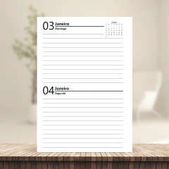 (BP Agenda Clássica 2dpp 2027) Miolo de Agenda 2027 2dpp A5 202 páginas 90g - comprar online