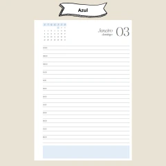 (Coleção Papel Amado 2027 1dpp c/ barra c/ hora) Miolo de Agenda Datada 2027 1DPP A5 408 páginas 75g - comprar online