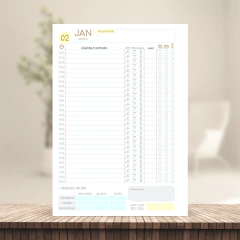 (G19 - Agendamento Barbeiro - c/ horário) Miolo de Agendamento 2026 1DPP A5 410 páginas 75g na internet