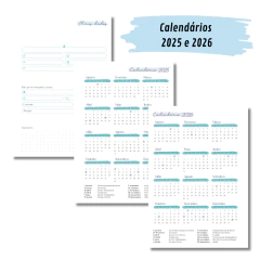 (Azul c/ horas - Vagalume Perm. - 2025 e 2026) Miolo de Agenda A5 Permanente 2dpp 216 páginas na internet