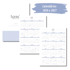 (Azul - Harmonia 2026 c/obs s/horas) Miolo de Agenda Datada 2026 1DPP A5 418 páginas na internet