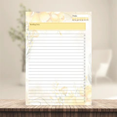 (Floral Amarelo Não Datada - Cal 26/27) Miolo de Agenda Não Datada 1DPP A5 372 páginas 75g - comprar online