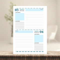 (Letterinha Azul) Miolo de Agenda Datada 2026 2DPP A5 222 páginas 90g na internet