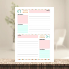 (Letterinha Cute Boho) Miolo de Agenda Datada 2026 2DPP A5 222 páginas 90g na internet