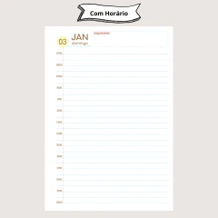 (Coleção Estúdio G19 Fofa 1dpp) Miolo de Agenda Datada 2027 1DPP A5 420 páginas 75g - comprar online