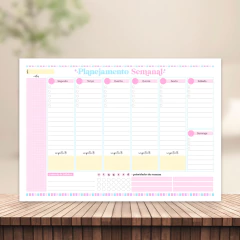 (Escolha o modelo) Planner Semanal de Mesa A4 com 55 folhas destacáveis na internet