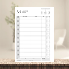 (PA - Cinza - Serviço c/hora 30/30m - de 7 às 22h) Miolo de Agendamento Datado 2026 1DPP A5 410 páginas 75g na internet