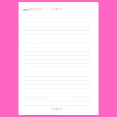 (Cute Coração) Miolo Impresso A5 90g 200 páginas - comprar online