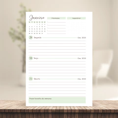 Imagem do (Escolha - Planner Master Elegance 2026 Horizontal) Miolo de Planner Datado 2026 17x23cm 90g 218 páginas