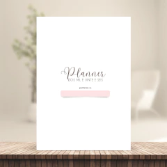 (Escolha - Planner Elegance 2026 Vertical c/ Pauta) Miolo de Planner Datado 2026 A5 90g 218 páginas - CASA DO MIOLO