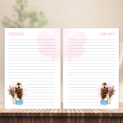 (Fashion Girl 06) Miolo Impresso A5 90g 200 páginas Impressão Frente e Verso - CASA DO MIOLO