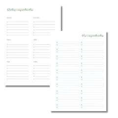 (Verde s/ horas - Vagalume Perm. - 2025 e 2026) Miolo de Agenda A5 Permanente 1dpp 398 páginas - CASA DO MIOLO