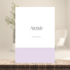 (Lilás - PA c/ planejamento s/ horas) Miolo de Agenda Datada 2026 1DPP A5 408 páginas 75g - CASA DO MIOLO