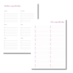 (Pink c/ horas - Vagalume Perm. - 2025 e 2026) Miolo de Agenda A5 Permanente 1dpp 398 páginas - CASA DO MIOLO