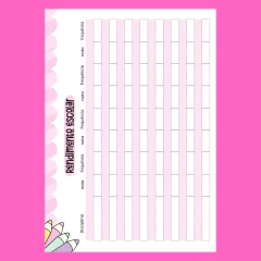 (Lina Neutra - Rosa 2dpp - somente dias letivos) Miolo de Agenda Escolar Permanente 2DPP A5 168 páginas 90g - CASA DO MIOLO