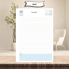 (Coleção Sara Estudio Digital 2027 s/ horas) Miolo de Agenda Datada 2027 1DPP A5 438 páginas 75g na internet