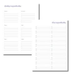 (Lavanda c/ horas - Vagalume Perm. - 2025 e 2026) Miolo de Agenda A5 Permanente 2dpp 216 páginas - CASA DO MIOLO