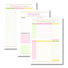 (Letterinha Spring) Miolo de Agenda Datada 2026 1DPP A5 404 páginas - CASA DO MIOLO