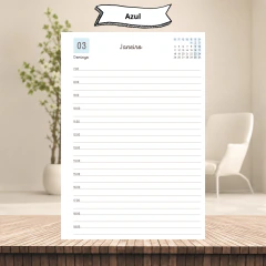 (Coleção Sara Estudio Digital 2027 c/ horas) Miolo de Agenda Datada 2027 1DPP A5 438 páginas 75g na internet