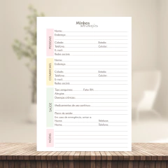 (Escolha - Planner Elegance 2026 Vertical s/ Pauta) Miolo de Planner Datado 2026 A5 90g 218 páginas - loja online