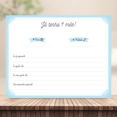 (Neutro Azul - 18,5x23,58cm - 180g) Miolo Impresso Livro de Mesversário com 100 páginas 180g 18,5x23,5cm - loja online