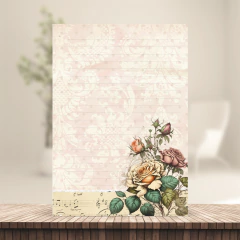 (Diário Vintage 01 - 120g) Miolo Impresso Diário Vintage 120g 196 páginas - loja online