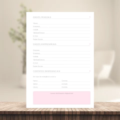 (Escolha - Planner BPD Vertical Não Datado) Miolo de Planner Não Datado A5 90g 260 páginas - loja online