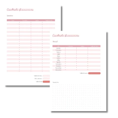 (Rose s/ horas - Vagalume Perm. - 2025 e 2026) Miolo de Agenda A5 Permanente 2dpp 216 páginas - loja online