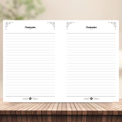 (Dobre de 8/8fls - s/ horas - 75g - Agenda Perm. 2dpp) Miolo impresso de Agenda Perm. costura com 112 páginas A4 75g - loja online