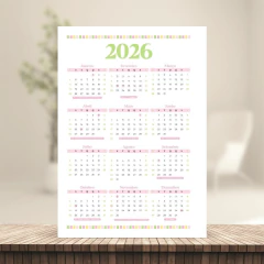 (Letterinha Spring) Miolo de Agenda Datada 2026 2DPP A5 222 páginas 90g - loja online