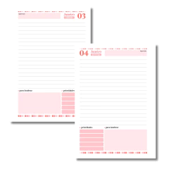 (Letterinha Cherry) Miolo de Agenda Datada 2026 1DPP A5 404 páginas - loja online