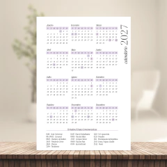 Imagem do (PA - Lilás - Serviço c/hora 20/20m - de 7 às 20h) Miolo de Agendamento Datado 2026 1DPP A5 410 páginas 75g