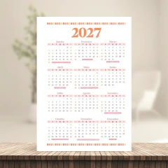 Imagem do (Letterinha Peach) Miolo de Agenda Datada 2026 2DPP A5 222 páginas 90g