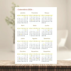 Imagem do (Fofa 2026 Master 2dpp com horas) Miolo de Agenda Datada 2026 2DPP 17x23cm 238 páginas 75g