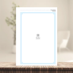 (PA Escolar Teen 2dpp Datada - Azul) Miolo de Agenda Teen 2DPP A5 224 páginas 90g