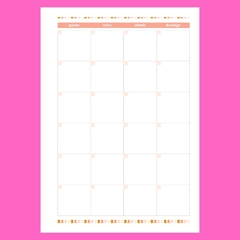Imagem do (Financeiro - Sunshine) Miolo de Planner Permanente Financeiro A5 90g 118 páginas - Calendário 2024 e 2025