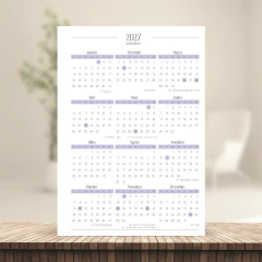 (Lilás - Harmonia 2026 c/obs c/horas) Miolo de Agenda Datada 2026 1DPP A5 418 páginas 75g