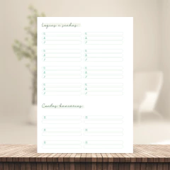 (Verde c/ horas - Vagalume Perm. - 2026 e 2027) Miolo de Agenda A5 Permanente 1dpp 398 páginas 75g - comprar online