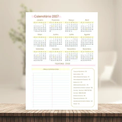 (Fofa 2026 Master 2dpp com horas) Miolo de Agenda Datada 2026 2DPP 17x23cm 238 páginas 75g