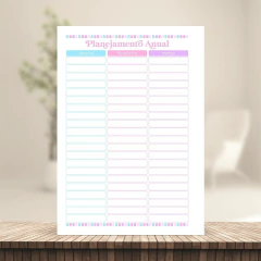 (Letterinha Candy) Miolo de Agenda Datada 2026 2DPP A5 222 páginas 90g