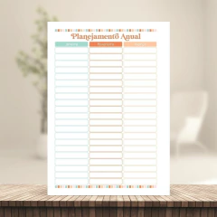 (Letterinha Cute Boho) Miolo de Agenda Datada 2026 2DPP A5 222 páginas 90g