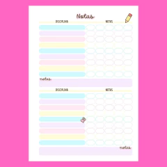 (A6 Escolar Leterrinha Collor - Menina 1dpp) 04 Miolos de Agenda Escolar Datada 2025 1DPP A6 382 páginas 75g