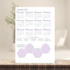 (Lilás - PA c/ planejamento s/ horas) Miolo de Agenda Datada 2026 1DPP A5 408 páginas 75g