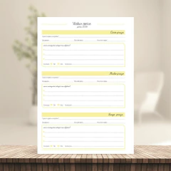 (Amarelo - Harmonia 2026 c/obs c/horas) Miolo de Agenda Datada 2026 1DPP A5 418 páginas 75g - comprar online